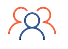 Small group of people icon